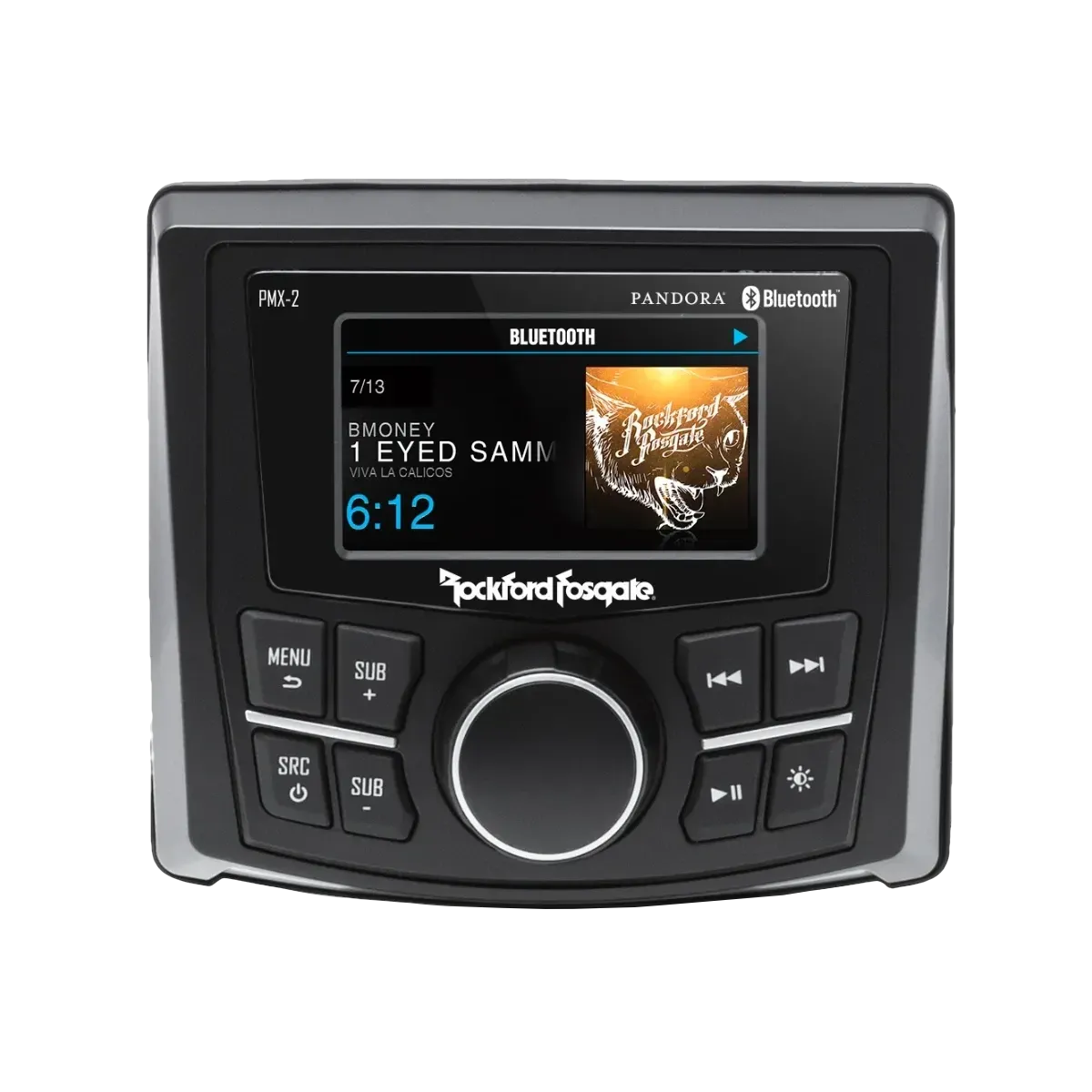 Punch Marine Compact AM/FM/WB Digital Media Receiver 2.7" Display